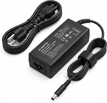 65W 4.5mm AC Adapter for Dell 14 15 16 Laptop DC15250 / DC15255 / DC16256 | Laptop Charger For Dell DC14250 / DC16251, Pro 14 16 PC14250 / PC16250, Pro Micro QCM1250 Mini Desktop Computer