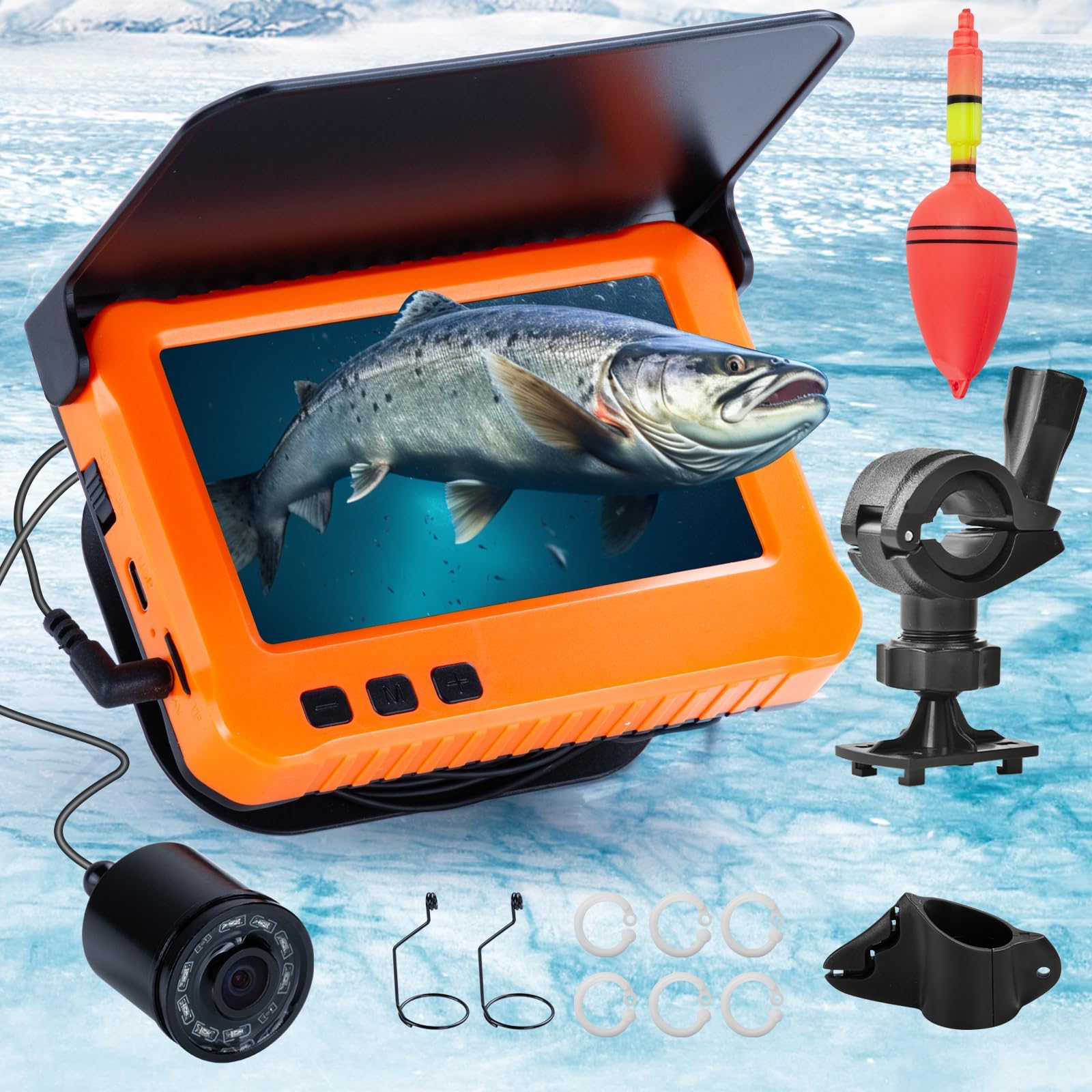 Amazon.com: 5inch Portable Fish Finder Camera Underwater Fishing Camera ...