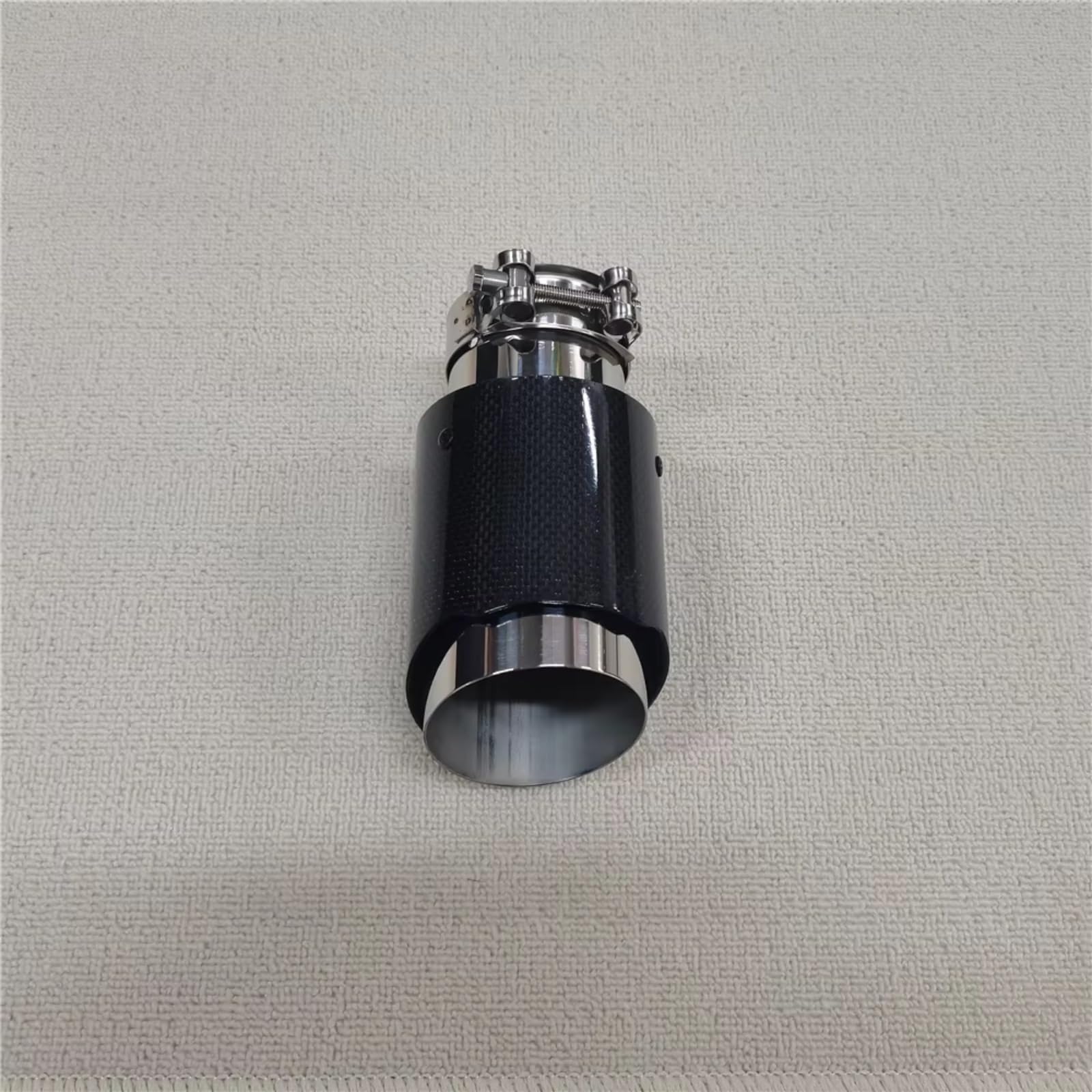 Cola Escape Coche Puntas Silenciador Carbono Brillante Boquillas Afinación Universales Acero Inoxidable 304 Para Automóviles Tubos Escape 1 Pieza(ID 80MM-OD 89MM)