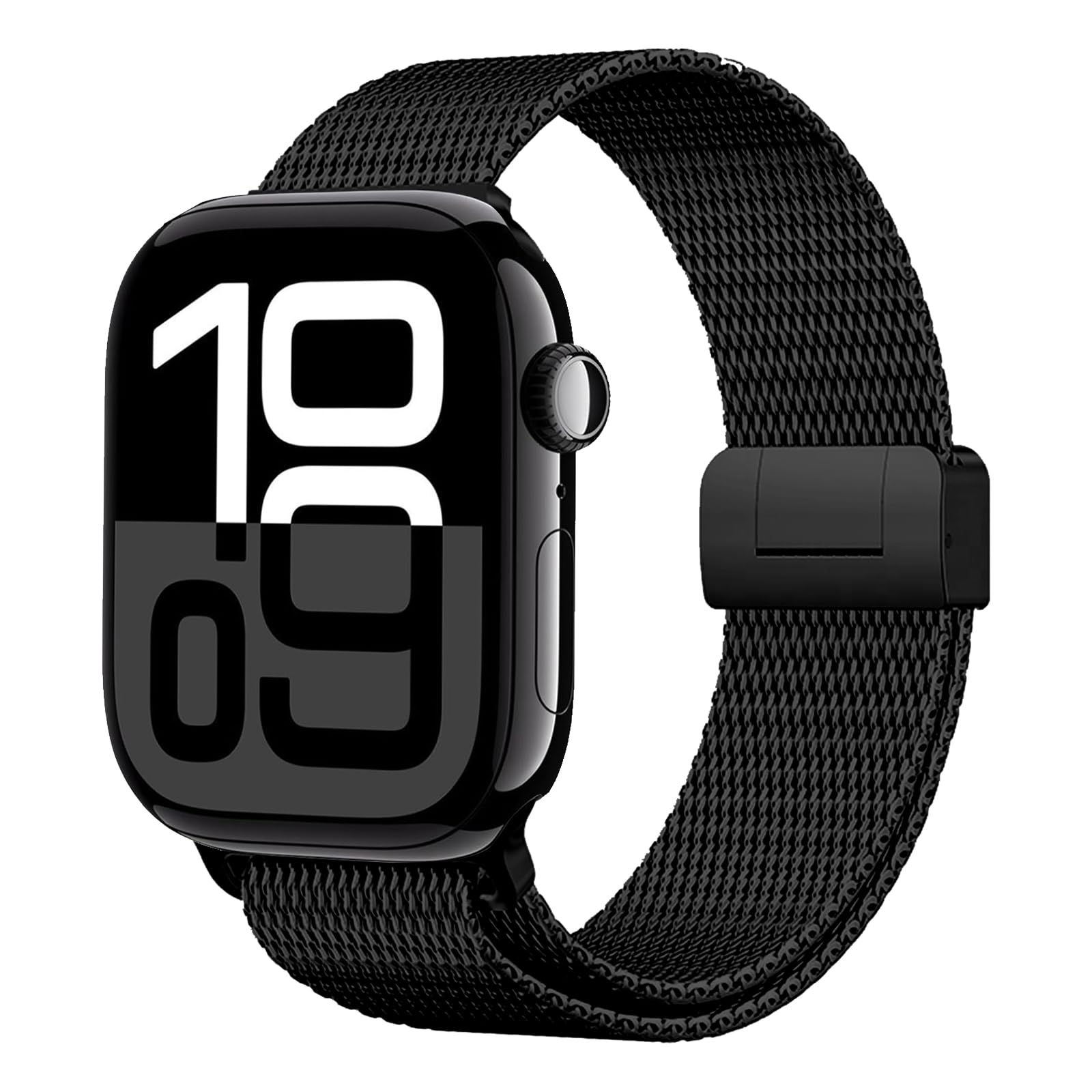 Correa de Titanio para Apple Watch Ultra 3/2/1 49mm, Pulsera Milanese Loop, Hebilla Paracaídas Correas Titanio para Apple Watch 49mm 46mm 45mm 44mm 42mm(Serie 3 2 1), Series 11/10/9/8/7/6/5/4/3/2/1/SE