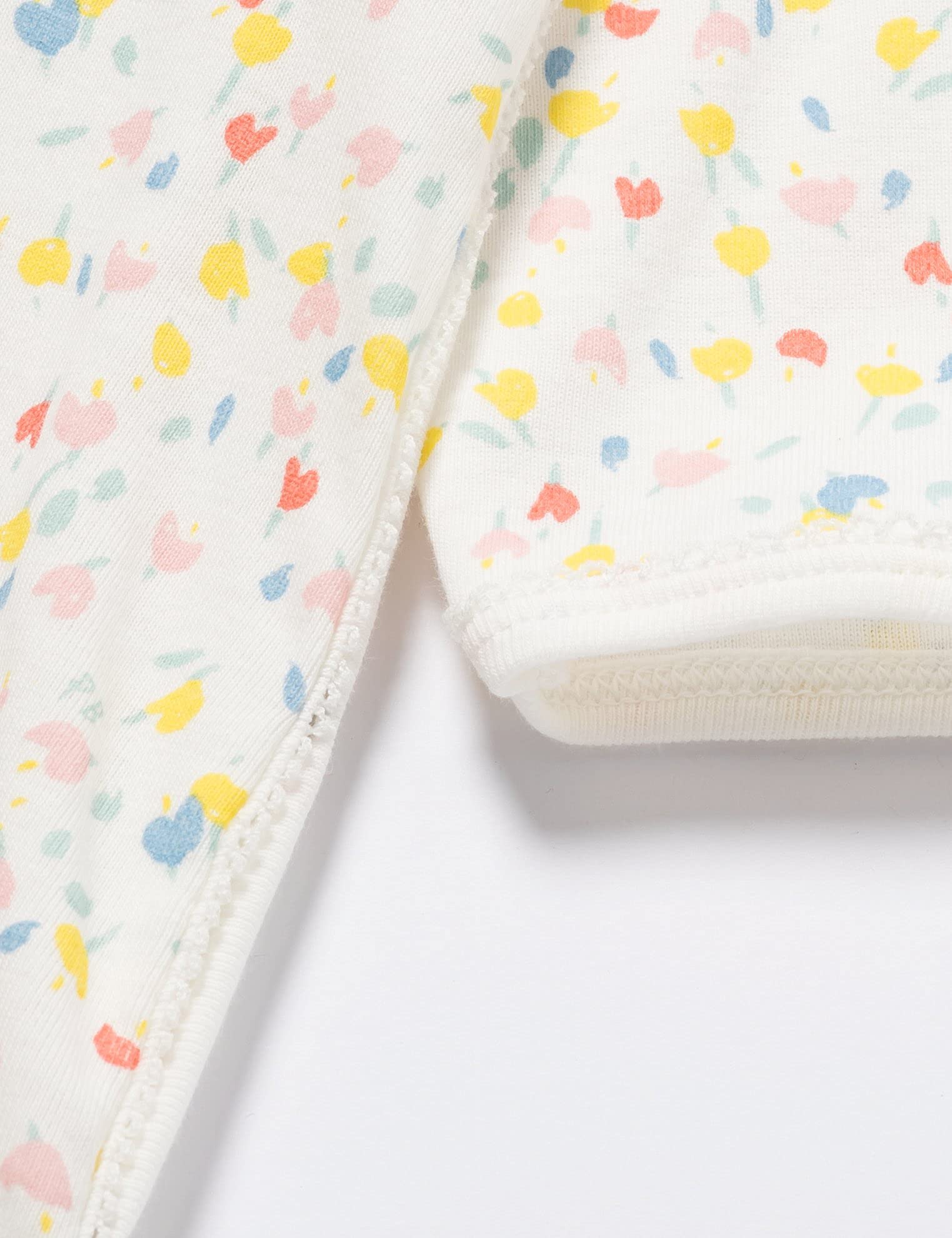 Petit Bateau Baby - Mädchen A00AA01 Nachthemd, Marshmallow/Multico, 3 Mois