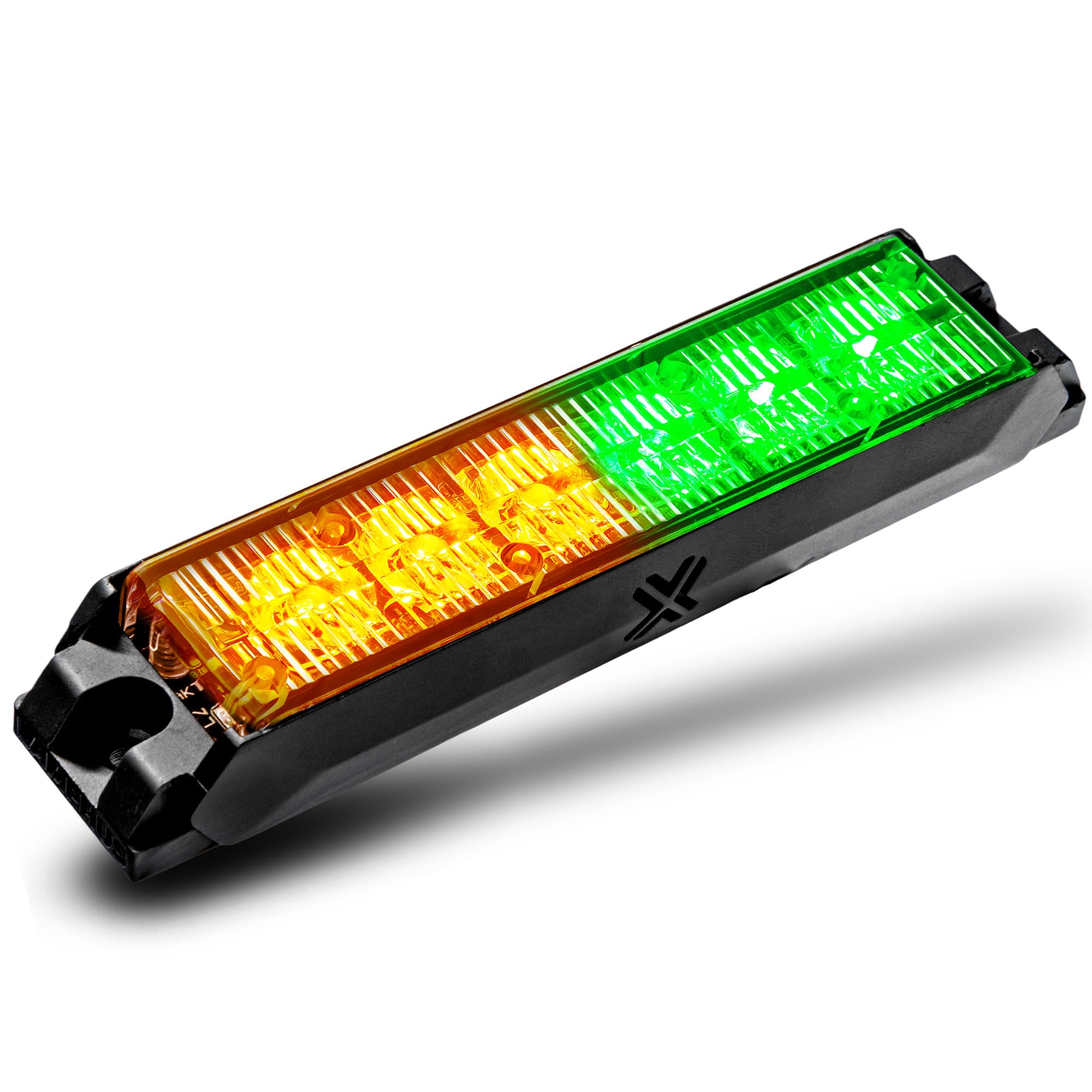 LAMPHUS NanoFlare 6W Amber Green LED Police Grill Strobe Warning Light