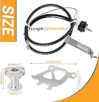 Vista 5 de Kit de cable cuadrante de embrague para Ford Mustang Endxedo 1996-2004 Kit de ajustador de firewall cuadrante de embrague de aluminio con triple