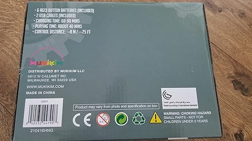 Miniatura 6 de MUKIKIM SoccerBot - Robots de fútbol a control remoto. Juego de fútbol para niños con control remoto. ¡Aborda, regate y dispara! ¡Patea la pelota a