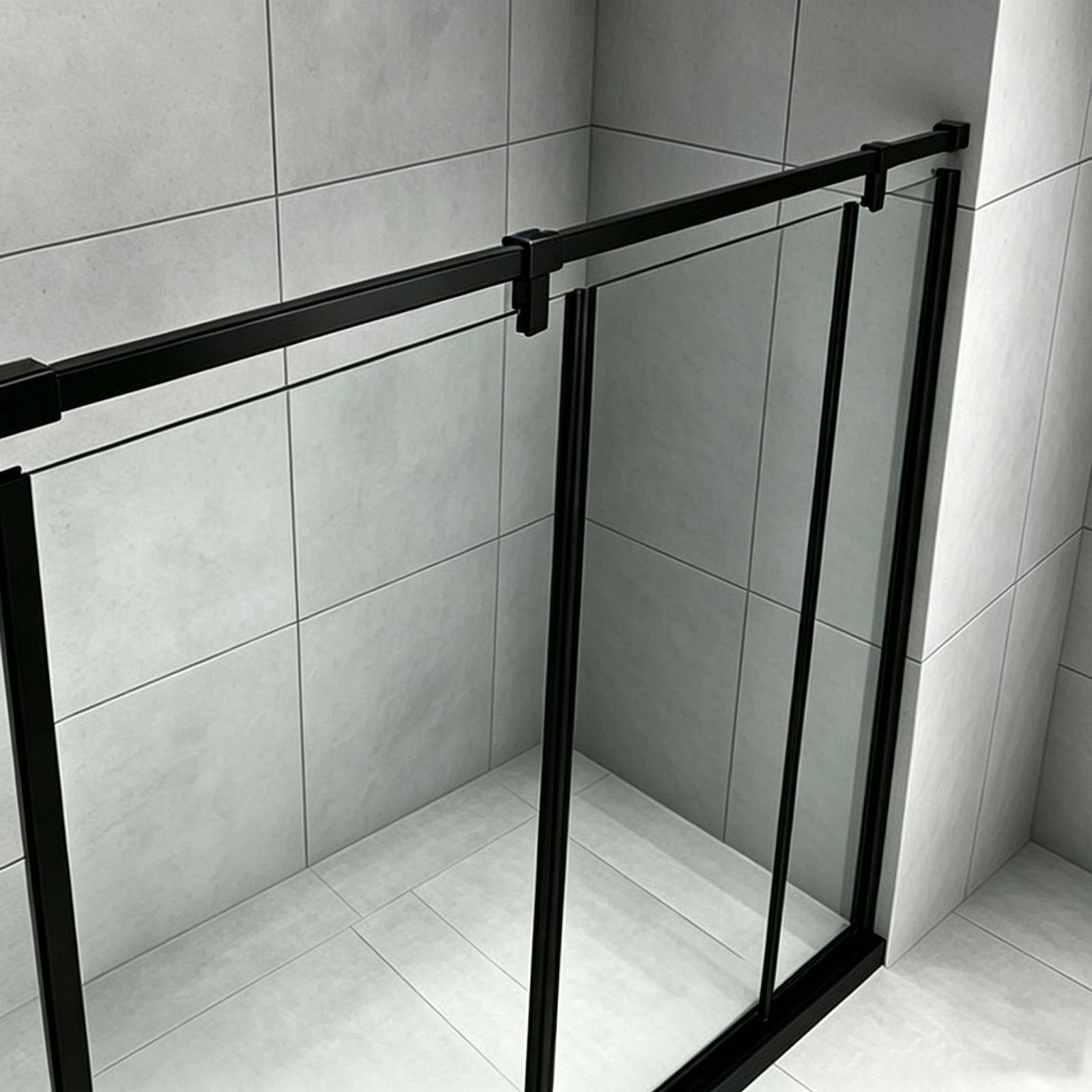 Wahhwf Gold Double-Fixed Shower Glass Support Rods, Black/Gold/Silver Stainless Steel Wall-To-Wall Shower Door Support Rod For Securing Frameless Glass Shower Door(,190Cm/74.8In)