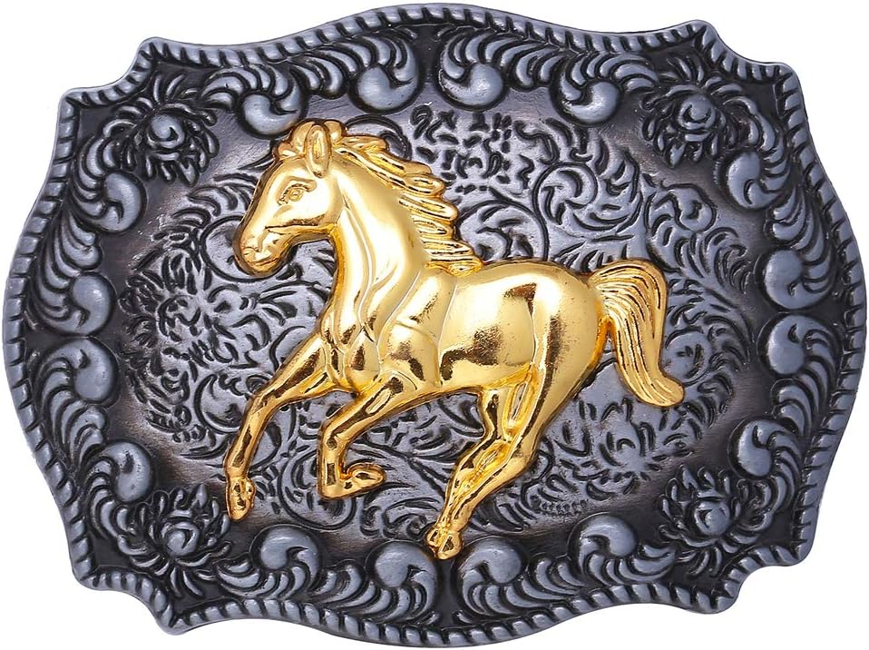 Belt Buckle for Men Simple Western Cowboy Belt Buckle for Women Horse
