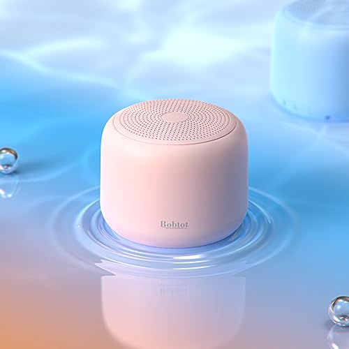 Miniatura 2 de Bobtot Altavoces Bluetooth portátiles con correa fáciles de llevar, mini altavoz inalámbrico impermeable IPX5 con sonido estéreo fuerte, 20 horas de
