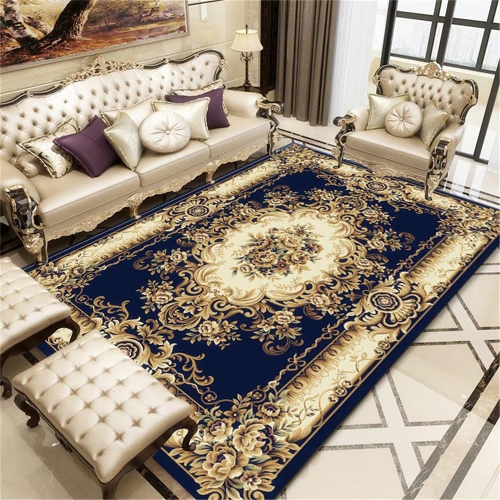 Tapis garçon géométrique brun 180x280cm pour grand salon ou chambre