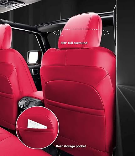 Miniatura 10 de Fundas de asiento personalizadas para Jeep Wrangler de 4 puertas, Sahara Rubicon Willys Willys Sport Sport S Freedom Trims 2018-2024, fundas de