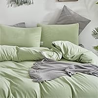 Vista 323 de CLOTHKNOW Juego de edredón de 3 piezas de color marrón caramelo, tamaño individual/individual XL, color terracota suave, color óxido con 2 fundas