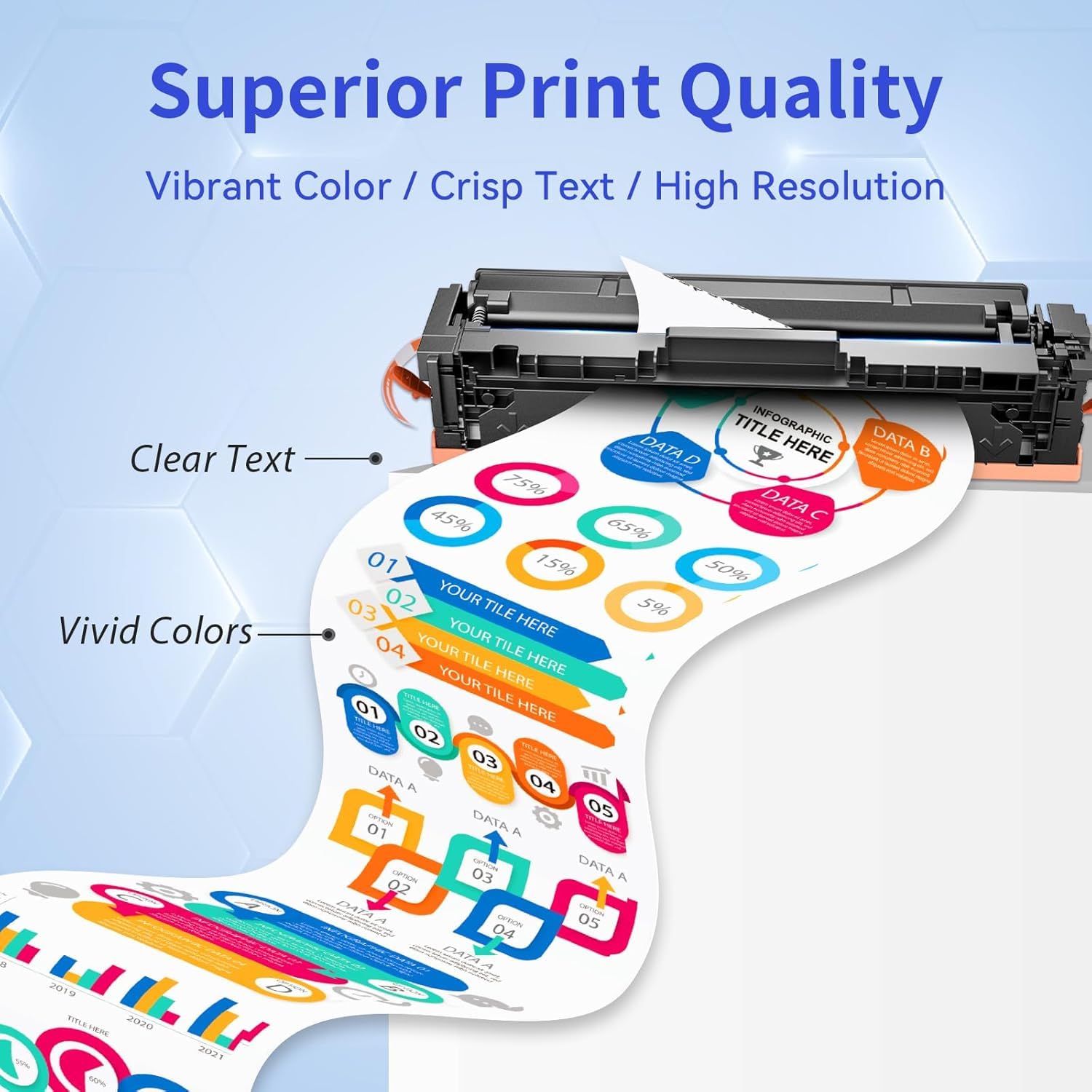 MYCARTRIDGE Ersatz für HP 219X Toner für 219A 219X für HP Color LaserJet Pro MFP 3302FDWG Toner für MFP 3302SDWG 3302FDNG Toner für W2190X W2191X W2192X W2193X(4 Pack)