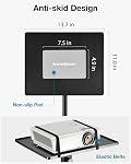 InnoGear 21" to 54" Height Adjustable Portable Projector Stand, Black Steel & Rubber, 30 lbs Load Capacity, Music Stand, Office, Home, Stage, Studio, DJ Racks