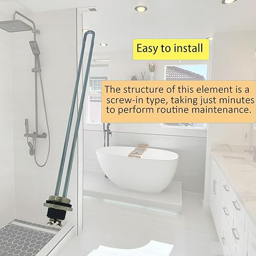 Miniatura 4 de Elemento calentador de agua AO Smith 100108283 actualizado - 4500 W 240 V, para ECT 52556680120, ECS 304050, ECLN ELJN ECJN 40 calentadores de agua