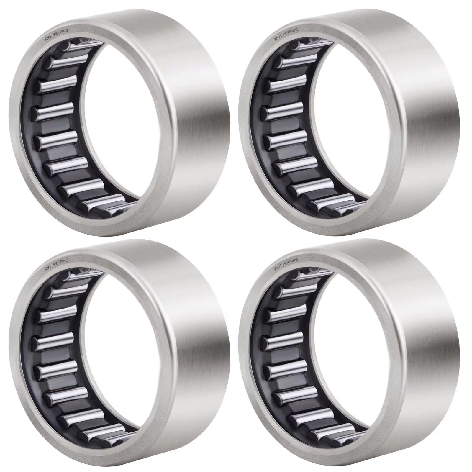 XIKE 4 Pcs HK2516 25x32x16mm Needle Roller Bearings Open Ends.