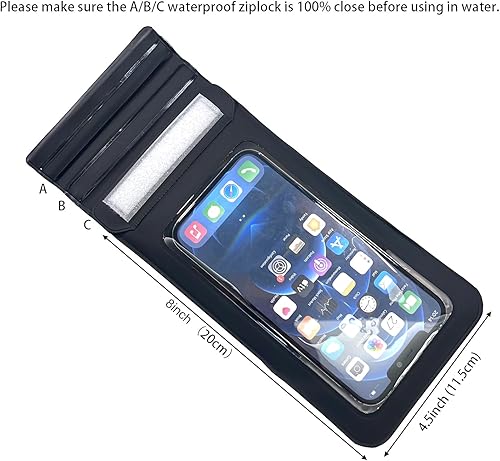 Miniatura 3 de DRLOKPAK Funda impermeable para teléfono, brazalete para surf, bolsa seca flotante impermeable para iPhone 15 14 13 12 Pro Max XS Plus Se Galaxy S23