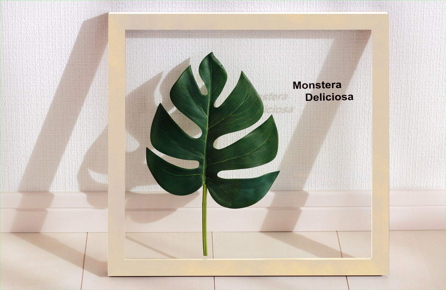 モンステラリーフパネル アートフレーム​　壁掛け　インテリア Amazon.co.jp: リーフパネル Forest Deco Monstera Deliciosa1