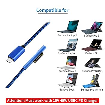 Amazon.co.jp: マイクロソフト Surface PD 急速充電ケーブル
