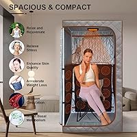 Vista 2 de Sauna infrarroja portátil de tamaño completo, sauna personal para spa en casa, tienda de campaña de spa en casa con control remoto, almohadilla Solo