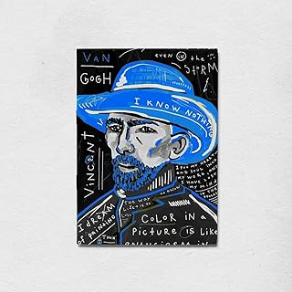 A5 sketchbook for drawing, Van Gogh, Blue