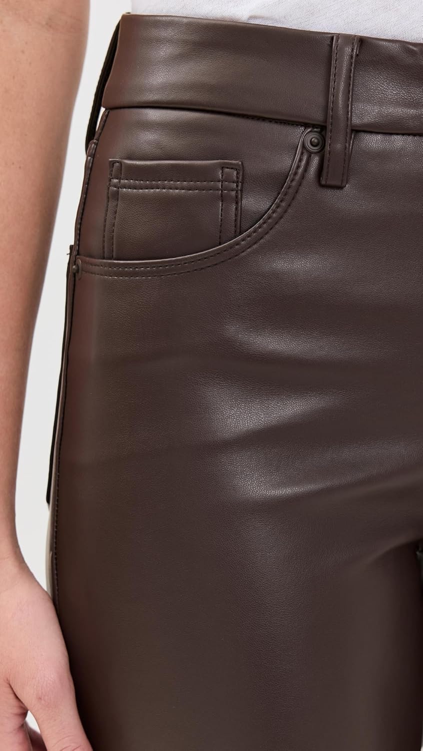 Good American Women's Better Than Leather Good Icon Pants - Image 6