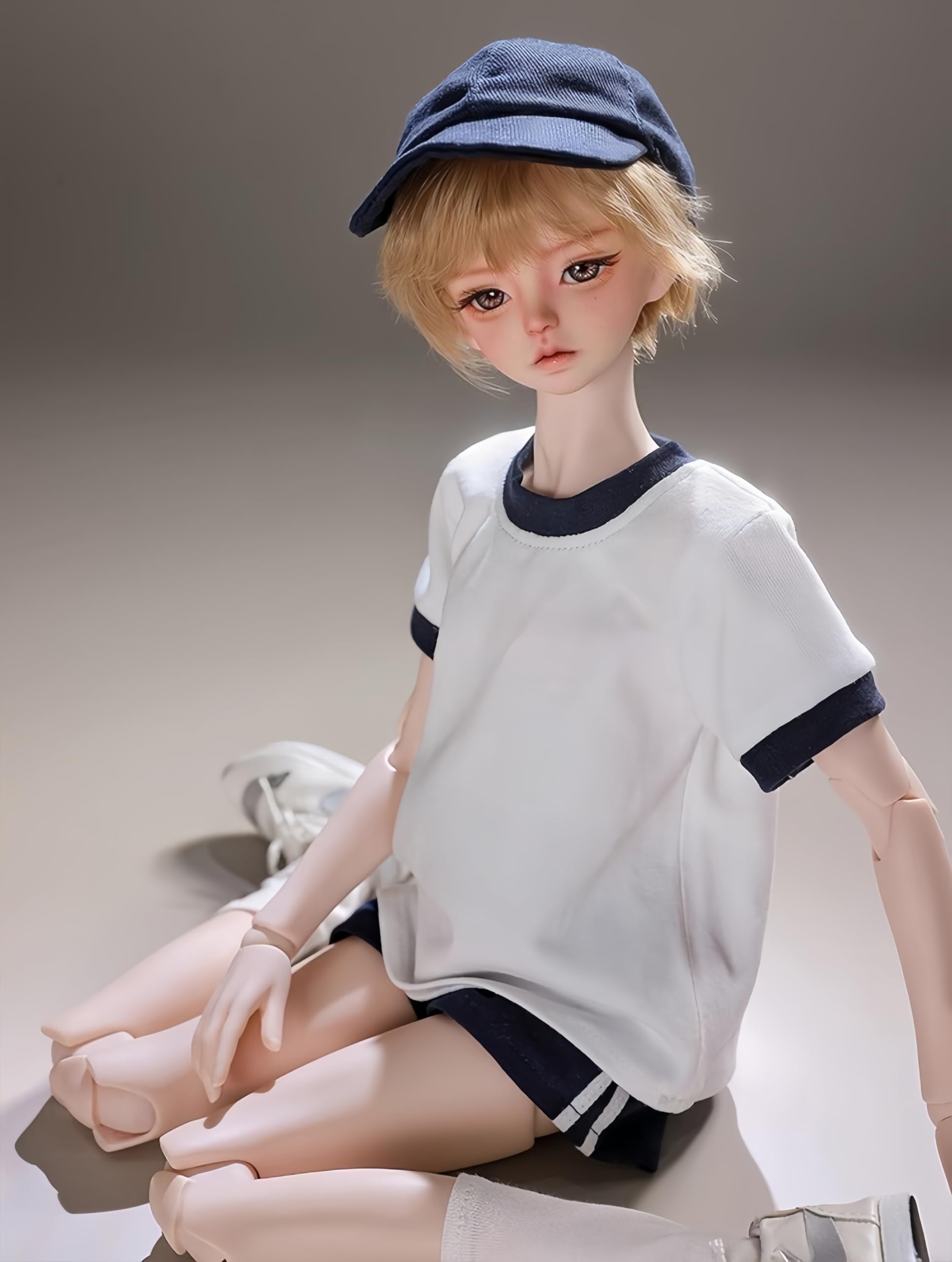 1/4 Bjd Doll Fashion Anime Ball Jointed Dolls Resin Action Figure Handmade Makeup,Casual sports Style for collecting (A)