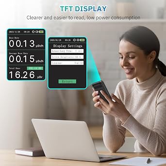 LifeBasis Geiger Counter Nuclear Radiation Detector with Smart Alert