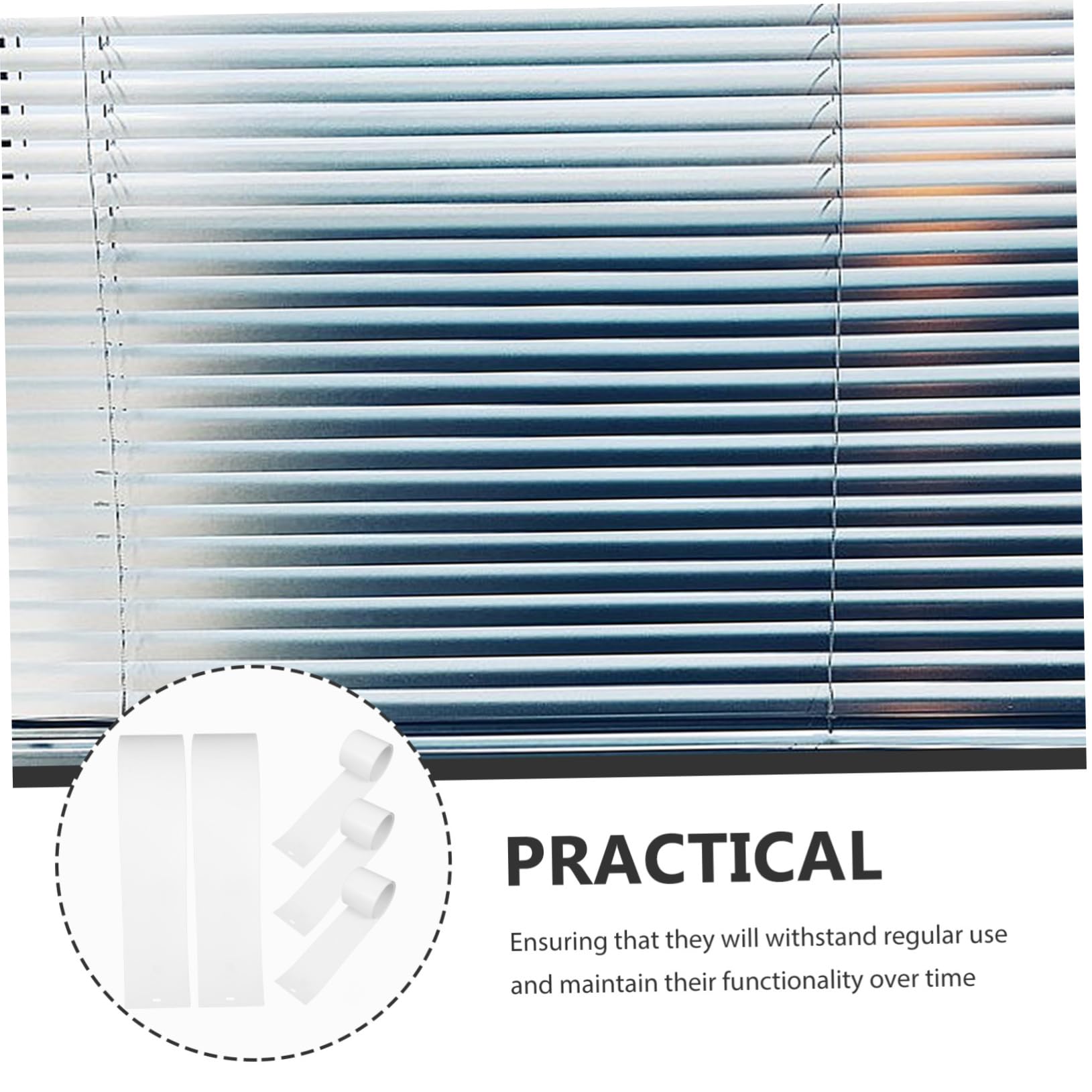 EXCEART 3 Set Lamelle Cieche Parti di Ricambio per Tende Verticali Esatto Finestra Persiane Verticale Pannello Linguette di Riparazione Cieche Verticali Sostituzione Bianca PVC 5 Pezzi*3