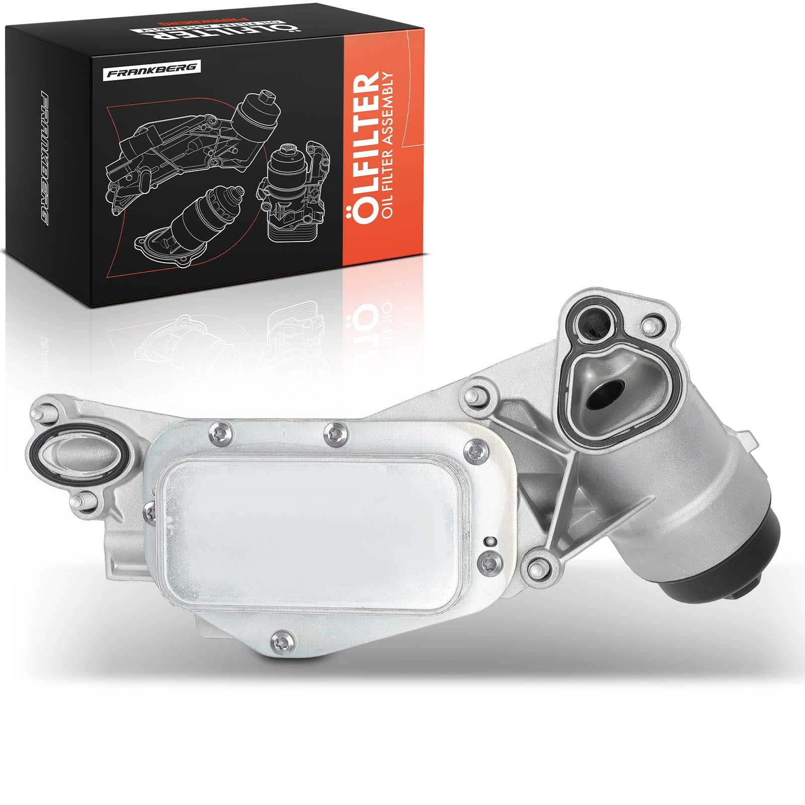 Frankberg Oil Filter Housing Oil Cooler with Filter for Cruze J300 J305 J308 Trax Astra H L48 L35 L08 L70 L69 L67 Astra J P10 L48 Insignia A G09 Zafira B A05 1.6L 1.8L 2000 8-202880 93186324