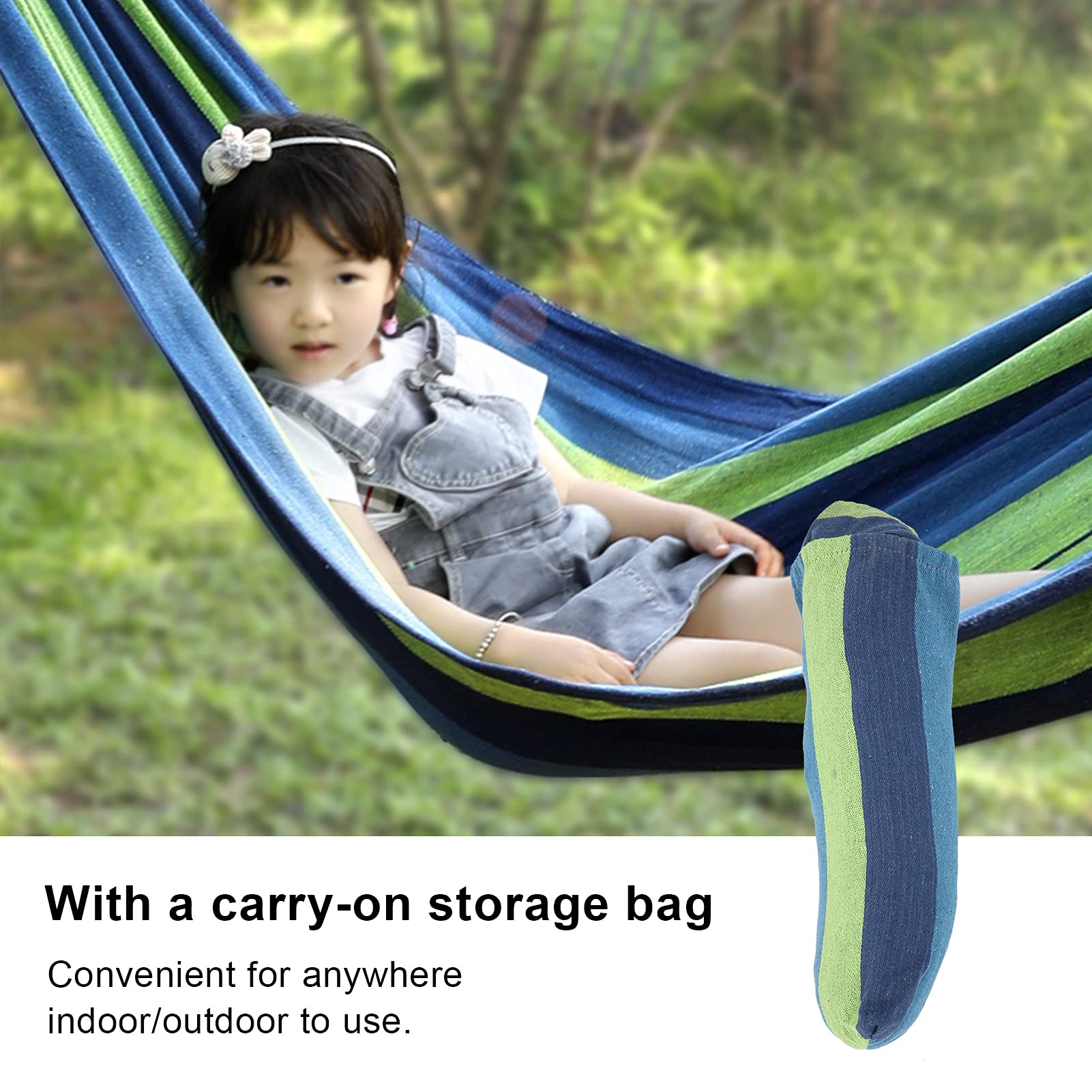 Chaise hamac - SURENHAP - Portable - Rayures colorées - Robuste et