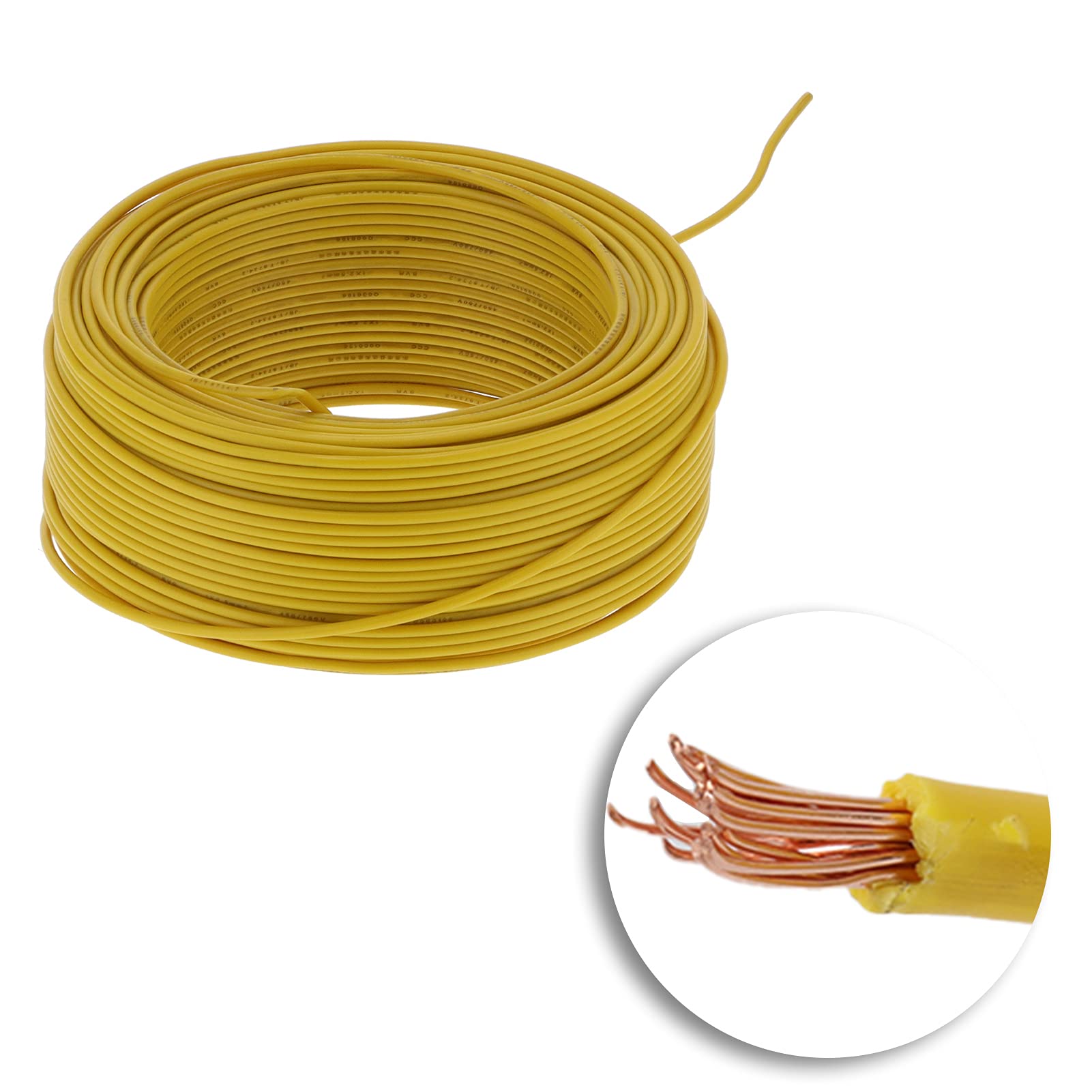 Oumefar BVR-1 Kabel Elektryczny Przewód 19 Trwały Drut w Izolacji z Czerwonej Miedzi do urządzeń Gospodarstwa Domowego Długość 100M