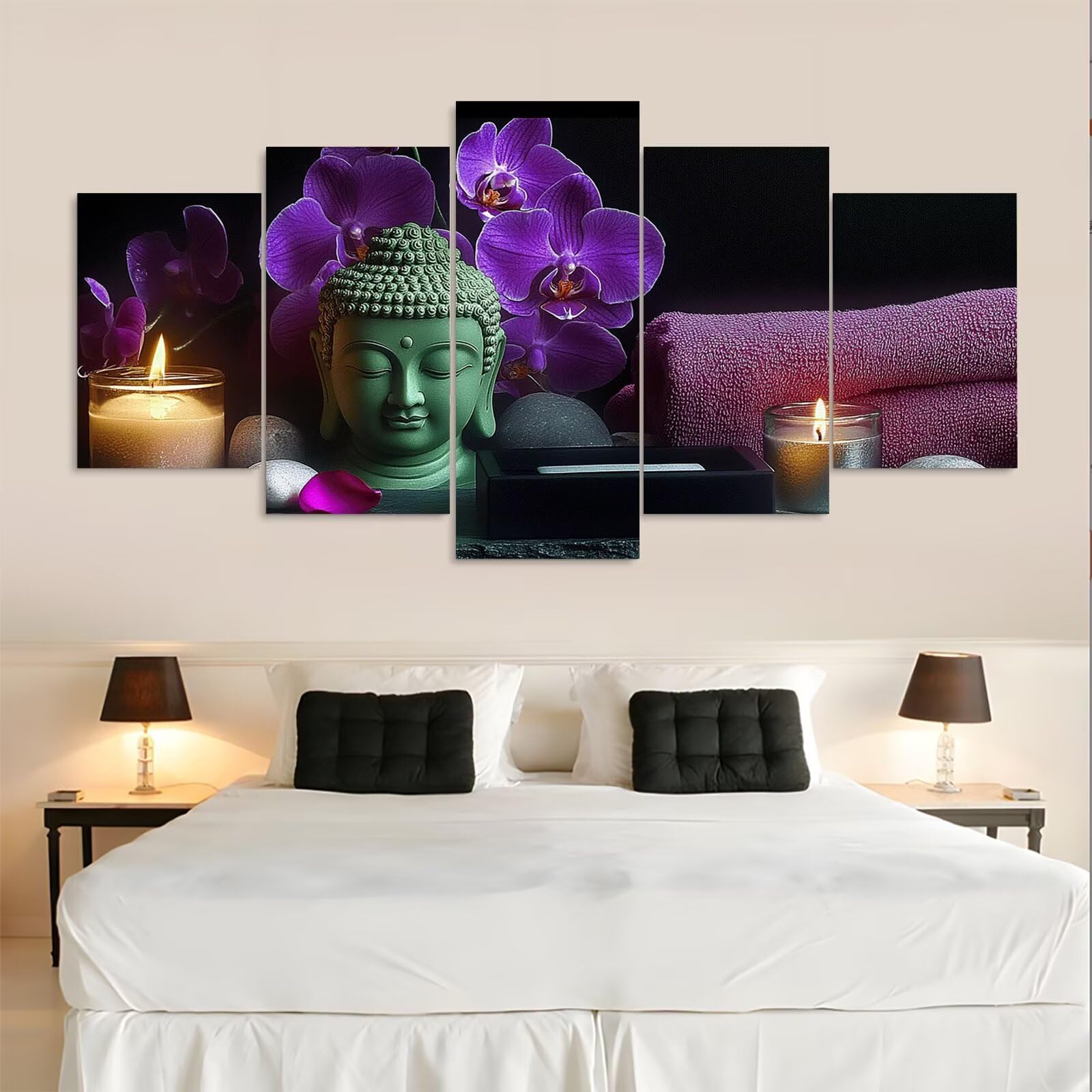 Diamond Art Zen 5D Zestawy do malowania diamentami dla dorosłych, 5 sztuk, do malowania po numerach, dla dorosłych, kwiaty, 8, haft krzyżykowy, materiały plastyczne do dekoracji pokoju, prezenty dla