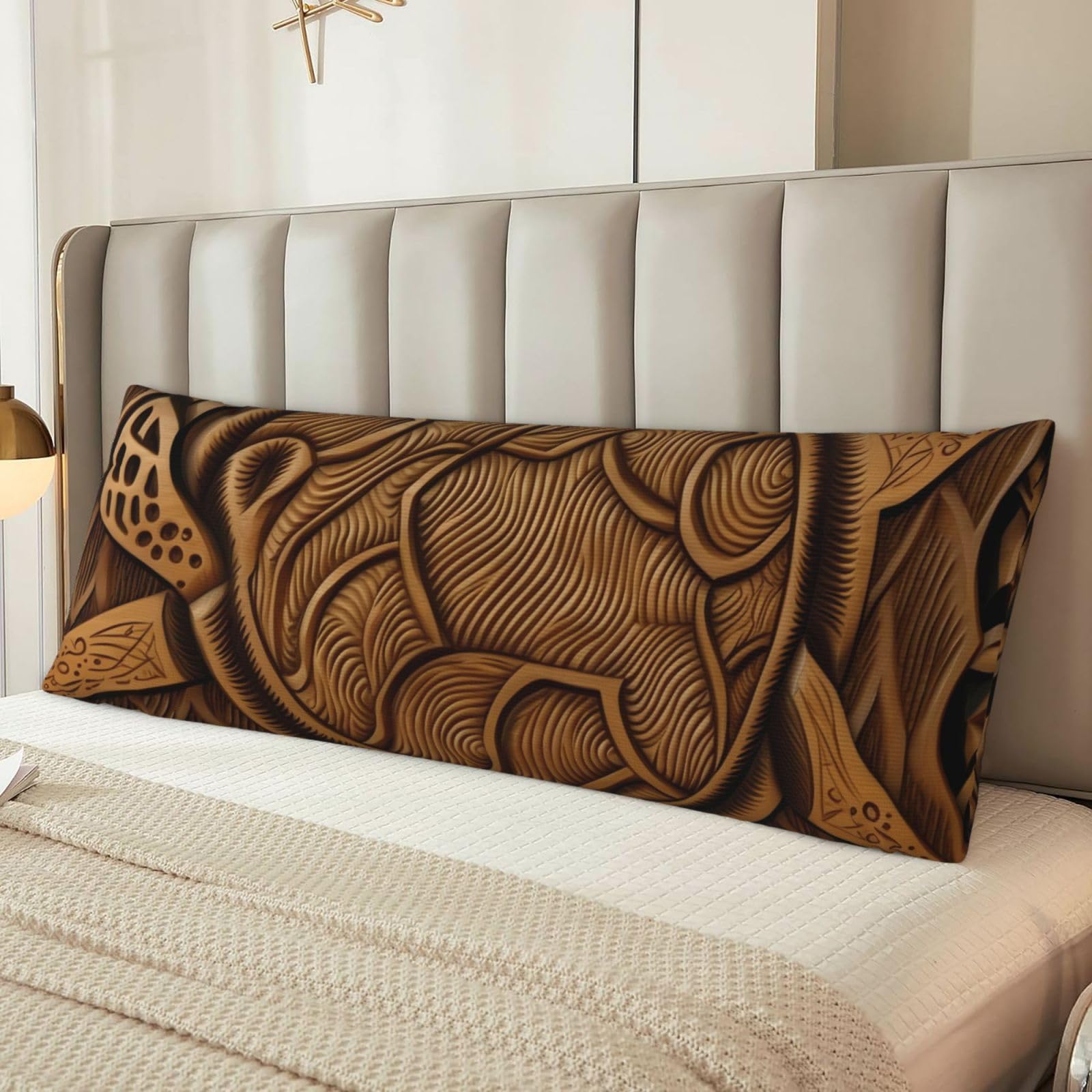 Hawaiian Tapa Honu Turtle Body Pillow Cover with Hidden Zipper 54"X20",Ultra Soft Microfiber Long Pillow Case Decorative Bedding Pillowcase Cushion Cover Cases for Bedroom Couch Sofa,Home Gifts