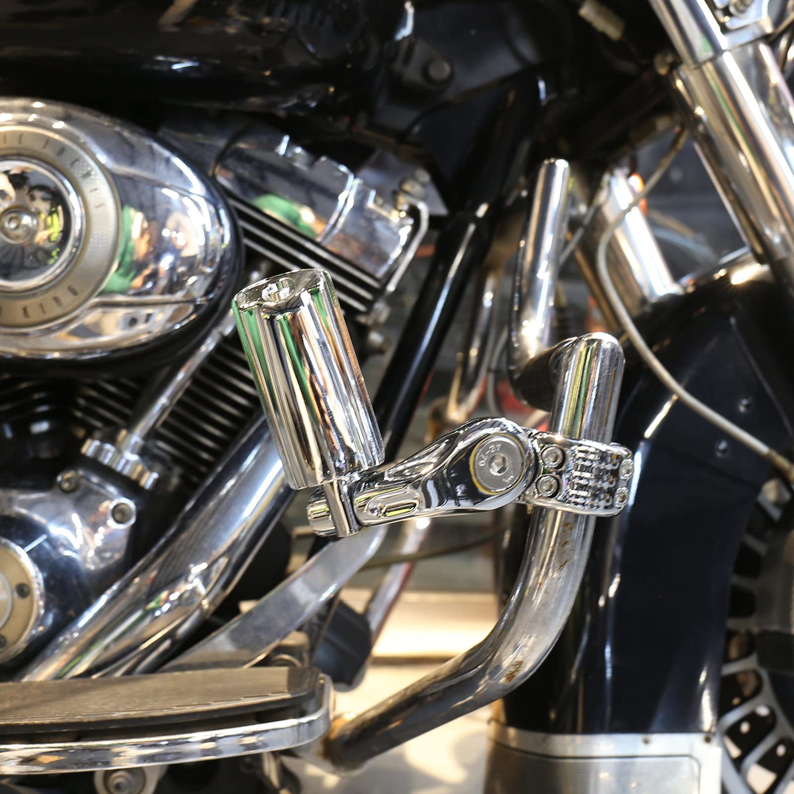 Buy [Upgraded] Highway Pegs 1 1/4 inch Foot Rest Compatible with Harley