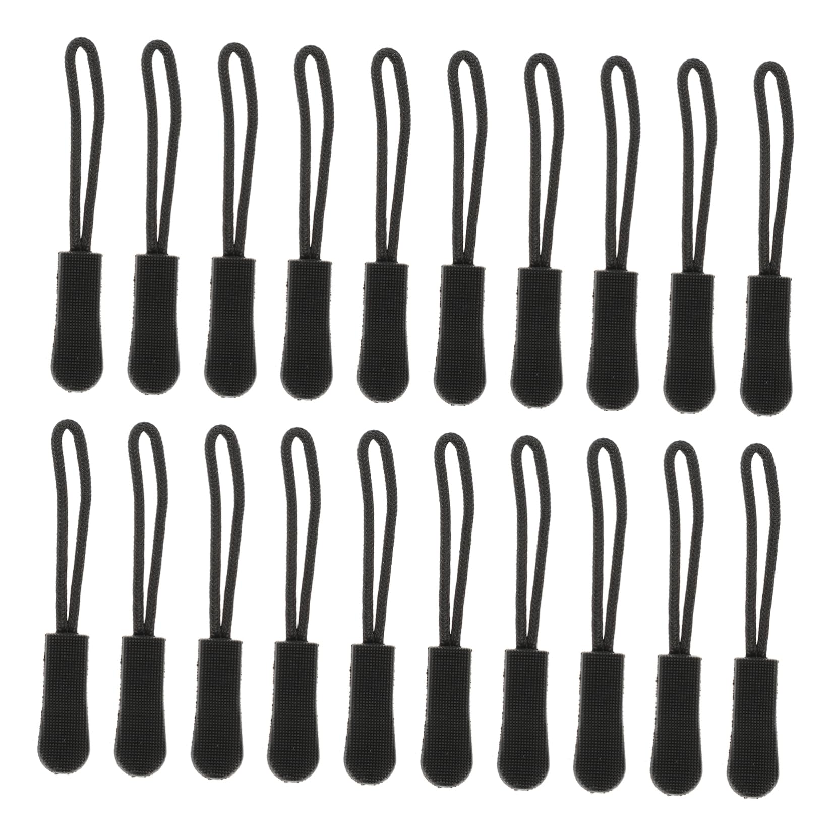 DOITOOL 50pcs Zipper Pull Tabs for Luggage Portable Zipper Rope Durable Bag Accessories Backpacks and Travel Gear