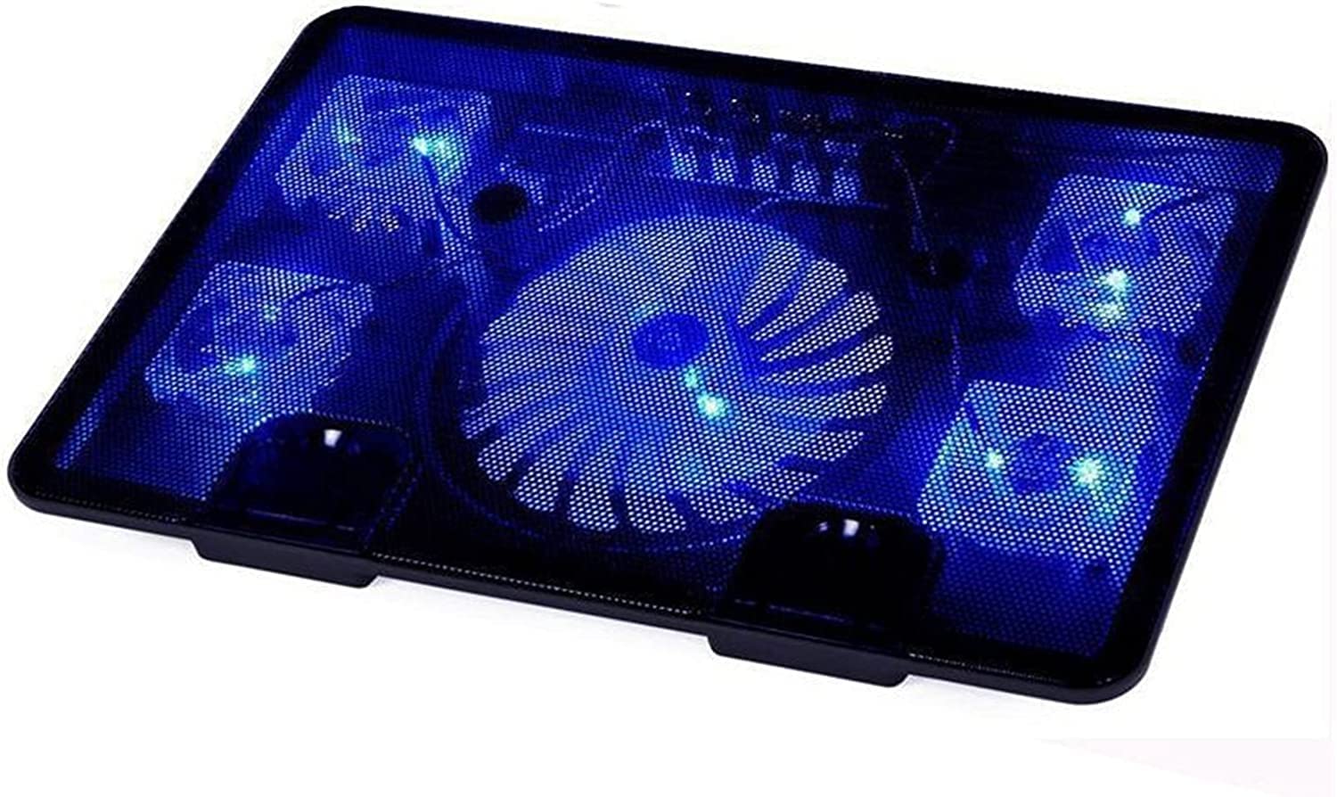 Refroidisseur Pc Portable 5 Ventilateur 2 USB Ordinateur Portable Refroidissement Pad Refroidisseur Support De pour PC 10 ''-17'' Ventilateur Rapide