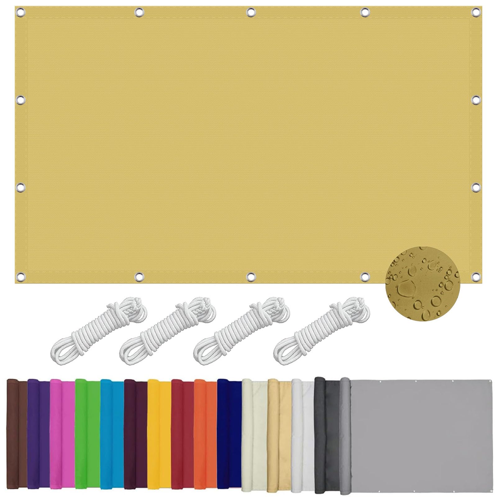Voile d'ombrage anti-taches 200x200 pour solutionner le manque d'ombre au jardin