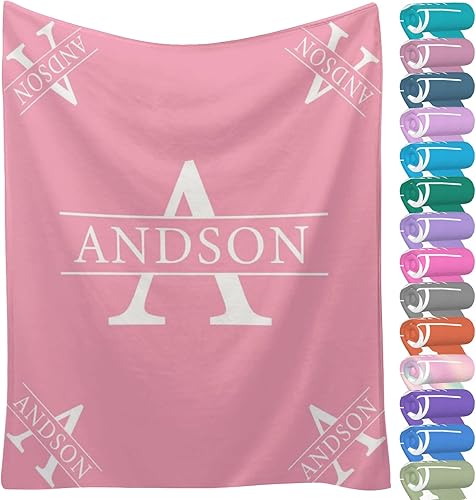 Miniatura 17 de Mantas personalizadas con nombre para niños y adultos, manta personalizada con nombre para niño y niña, manta personalizada de 30 x 40 pulgadas Arco