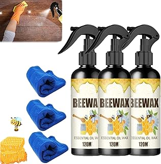 Natural Micro-Molecularized Beeswax Spray, Molecularized Beeswax Spray,Beeswax Spray Cleaner, Bees Wax Furniture Polish and Cleaner, Furniture Polish Spray, Beeswax for Wood (3PCS)