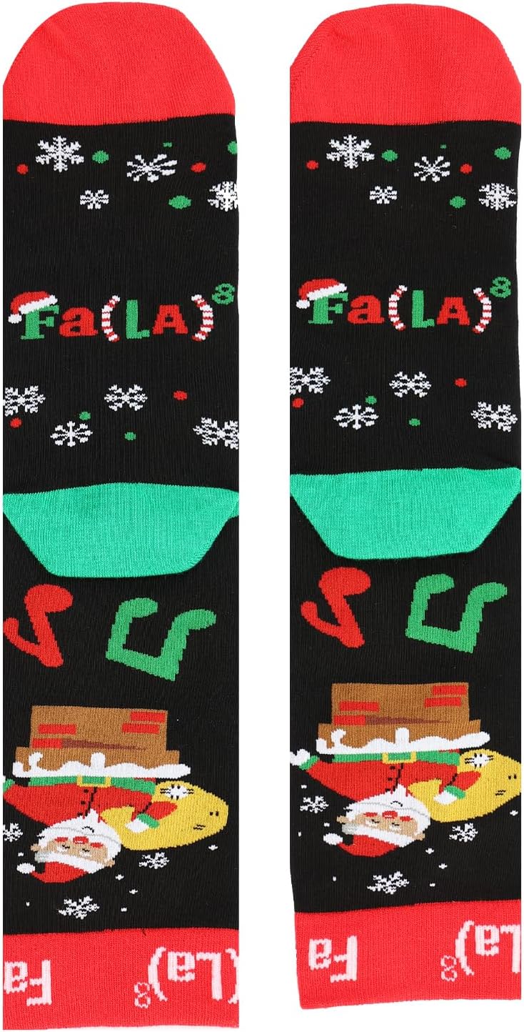 Christmas Novelty Socks Colorful Fun Cute Sock Santas Xmas Gifts Stocking Stuffer Within Gift Box - Image 4