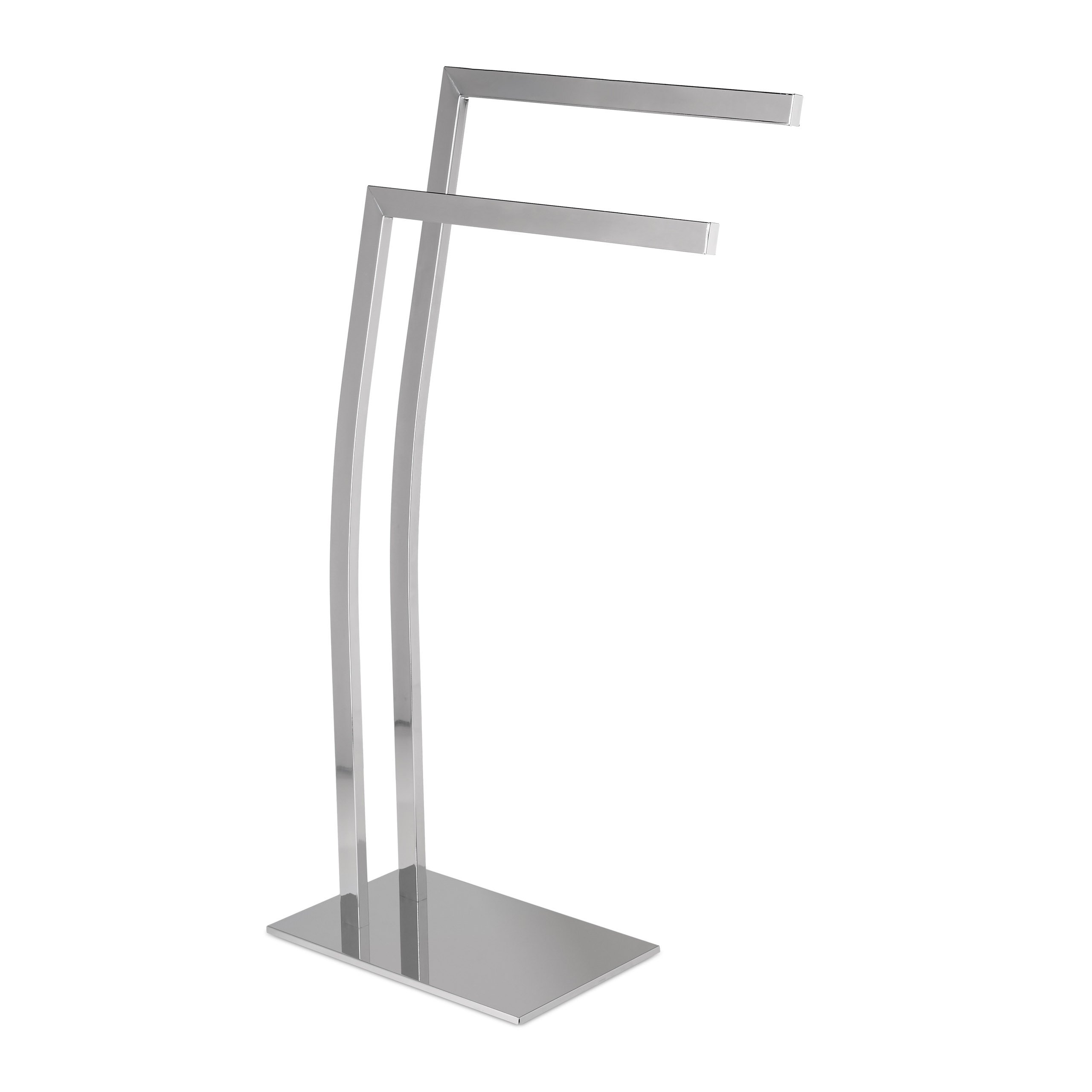 Toallero de pie rectangular para baños modernos y ordenados