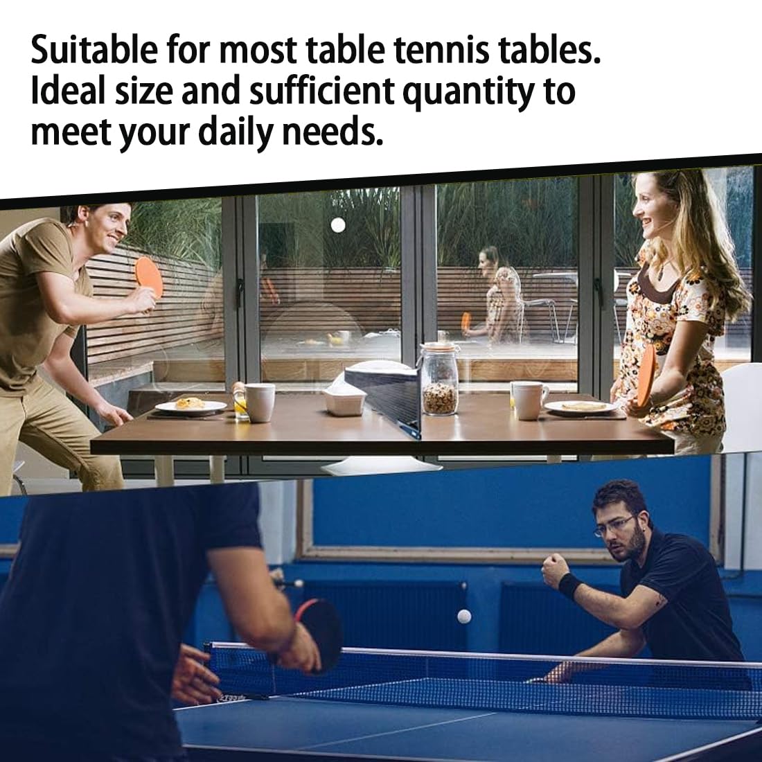 Redes de Tenis de Mesa de Repuesto de Poliéster 2 Piezas GXGM