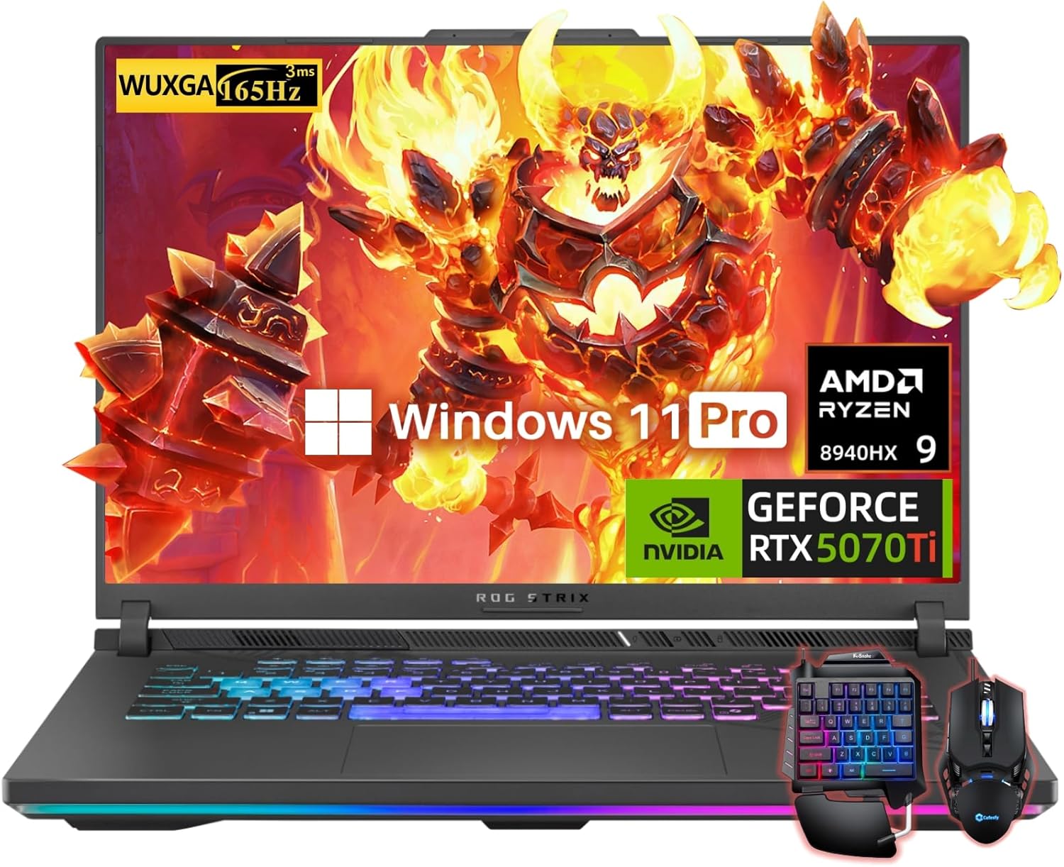 ASUS ROG Strix G16 (2025) Gaming Laptop, NVIDIA RTX 5070Ti 12GB GDDR7, AMD Ryzen…