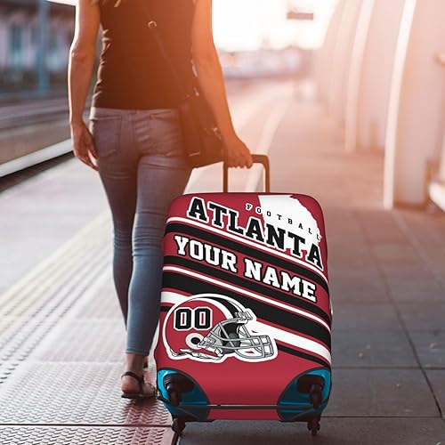 Miniatura 7 de Fundas de equipaje personalizadas con nombre y número, funda de maleta lavable elástica personalizada para equipaje, Atlanta