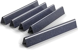 QuliMetal 17.5 Inch Flavorizer Bars for Weber Genesis 300 310 E310 E320 E330 S310 S320 S330 Grills with Front Controls Knobs, Porcelain Steel Heat Plates for Weber Genesis Grill Parts 7620 7621