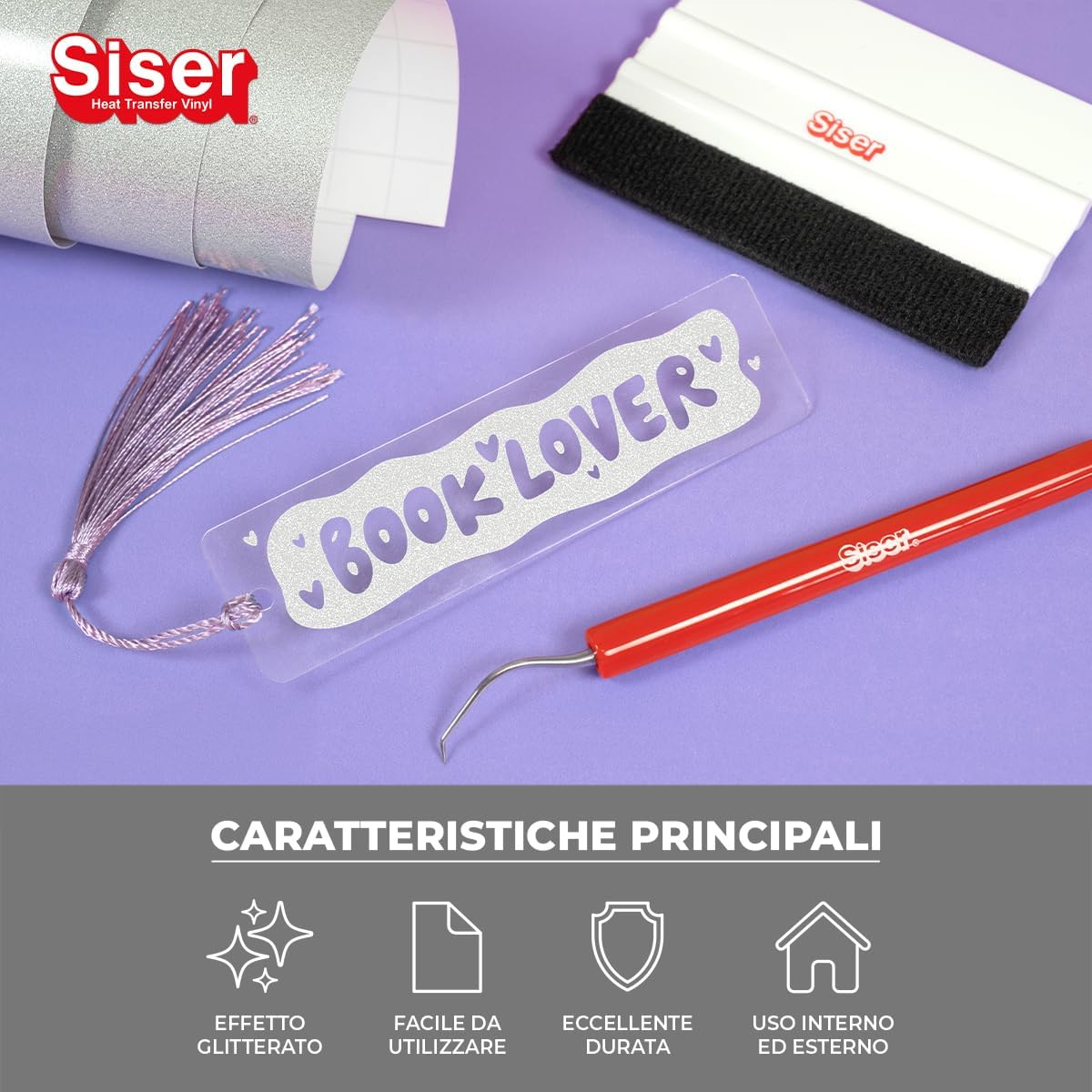 Siser EasyPSV Glitter - Stardust Glitter Permanent Self-Adhesive Vinyl 150 x 30 cm, for Customising Objects and Hard Surfaces, for Cutting Plotters