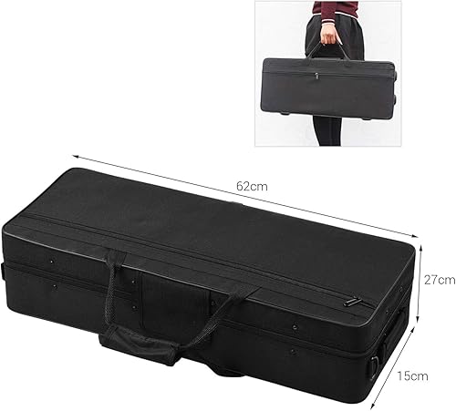 Miniatura 5 de Btuty Eb E-flat Saxofón Alto Profesional Latón Bend Saxo Negro Niquelado Abulón Shell Llaves con estuche de transporte Guantes Correas de paño de