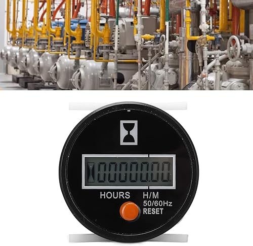 Miniatura 3 de Indicador del contador de hora, medidor de horas mecánico de alta precisión fácil actuar funcionamiento estable para el generador