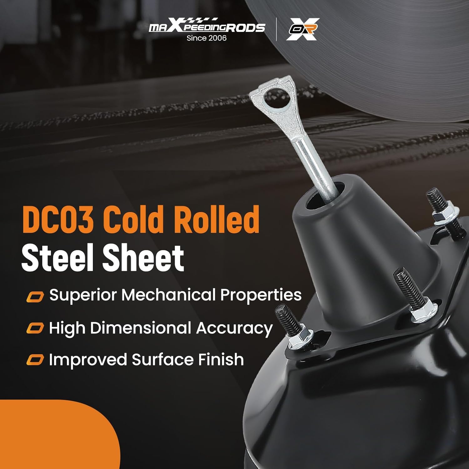 maXpeedingrods 54-74826, 5474826 New Brake Booster For Chevy Silverado 1500 Tahoe For GMC Sierra For Cadillac 89040683, 14PB4105, 18047186