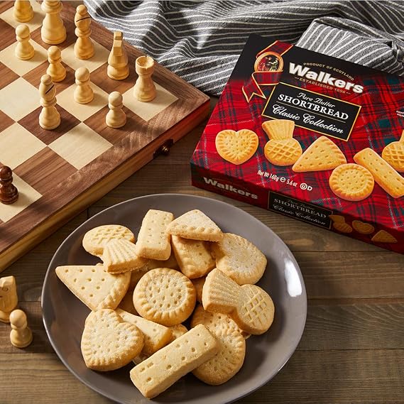 Walker's Shortbread Assorted Cookies, All-Butter Shortbread Cookies, 5.6 Oz (Pack of 4)