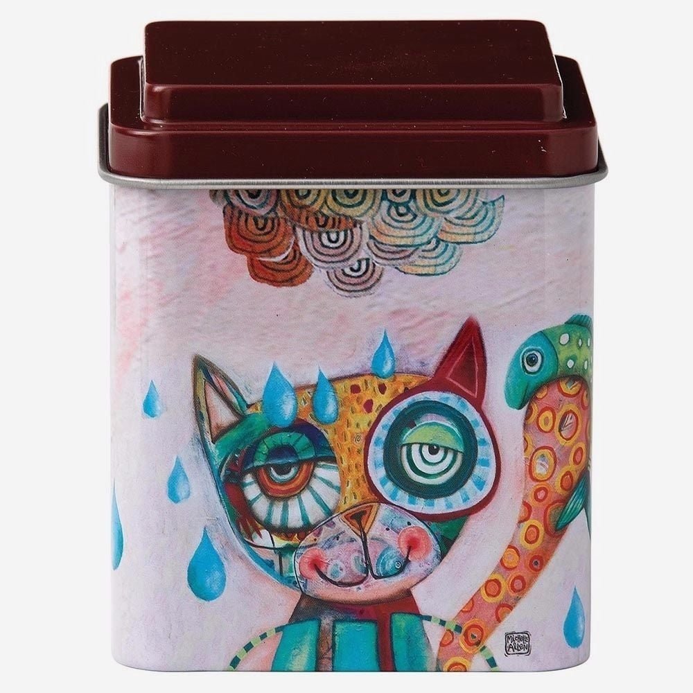 Cat and Owl D119 Cat Storage Tin